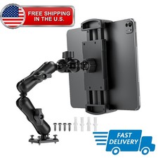 Heavy Duty Drill Base Tablet Holder Car Mount Dashboard for 4.7-15