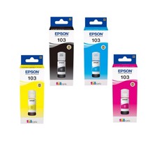 Original Epson 103, Ink Bottles Multipack Black, Cyan, Magenta, Yellow 4 Pack picture