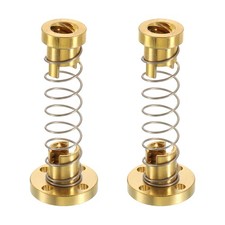 2Pcs Anti Backlash Spring Loaded Nut(2mm Pitch, 4 Start, 8mm Lead, 3.5mm Holes) picture