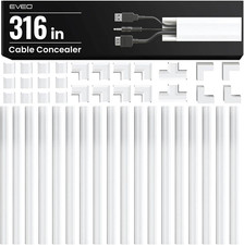 Cable Hider Wall 306” - Cable Raceway Cord Hider - Wire Covers for Cords picture
