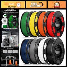 8 Color Bundle Hyper PLA+ 3D Printer Filament 1.75mm, Vacuum Packed, 0.25kg Spoo picture