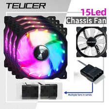 120MM PC Case Cooling Fan Desktop Chassis Power 12V Big 4Pin Led 12CM Hyd USA picture