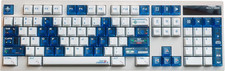 Cherry Profile Keycaps 159 Keys White Blue PC Translucent Keycap Set Suitable fo picture