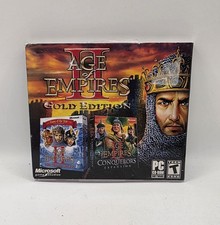 Age Of Empires II Gold Edition PC CD-ROM 2 discs Microsoft 2010 Windows 95/98/Me picture
