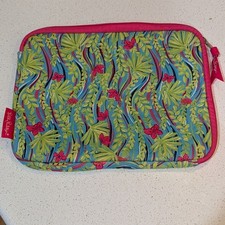Lilly Pulitzer Tablet Sleeve 10.5x8 Small Multicolor Tropical Floral picture