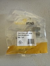 Lot 30 DATA COMM ELECTRONICS CAT 6 DATA JACK WHITE PART# 20-3426 WH picture