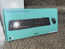 Logitech MK 200 Media USB Wired Keyboard & Optical Mouse Combo picture