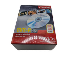 A Box of 10 IMATION Recordable DVD-R's 4X 4.7gb picture