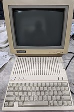 Vintage Apple IIc Computer Untested No Cables And GoldStar Monitor Powers On picture
