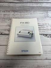 Vintage 1983 Epson FX-80 Dot Matrix Printer Operation Manual-Excellent Condition picture