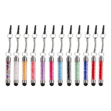 Hemobllo 12 Pack Mini Crystal Diamond Capacitive Stylus Pen for M, As Shown  picture