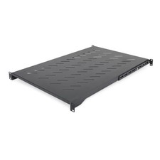StarTech 1U 4-Post Vented Server Rack Shelf 28-34.4in 150lb Black ADJSHELFV-RACK picture