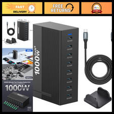 1000W 8-Port GaN Desktop Charger, Fast USB Charging Hub for Laptops & Phones picture