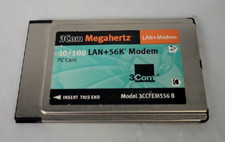 3Com Megahertz 10/100 LAN+56 Modem PC Card 3CCFEM556B (Card Only) picture