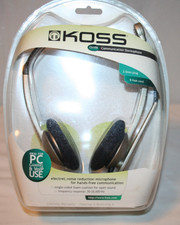 NEW Koss CS100 Communication Stereophone Headset Corded Gaming VOIP picture