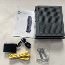 Motorola MB7621 DOCSIS 3.0 Cable Modem 24x8 Gigabit 1 GBs Black NEW OPEN BOX picture