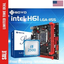 H61 Motherboard Combo LGA1155 With Intel Core I5 2500 CPU DDR3 M.2 Micro ATX Kit picture