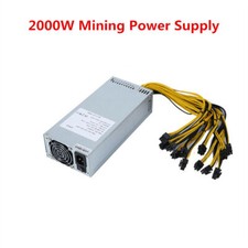 1800W PSU Mining Power Supply Module For Computer   GPU 10x6PIN 180V - 240V picture