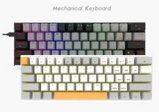 61 Keys Mini Keyboard 60% Mechanical PBT RGB Keycaps Wired Gaming picture