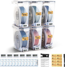 Filament Storage Box - 6 Pack 4L 3D Printer Filament Containers with 6 Hygromete picture
