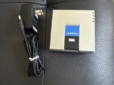 Linksys PAP2T VoIP Phone Adapter 2-Port Voice-over-IP Gateway, + Power Supply picture