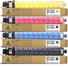 4pk Toner for Ricoh Lanier Savin MP C2003 MP C2503 MP C2004 MP C2004ex MP C2504 picture