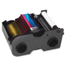 Fargo 45010 DTC1000 DTC1250e YMCKOK Color Ribbon Kit - 200 Prints - Sealed - New picture