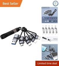 Portable 6-in-1 USB C Adaptors with High-Speed Data Transfer & Charge Support picture